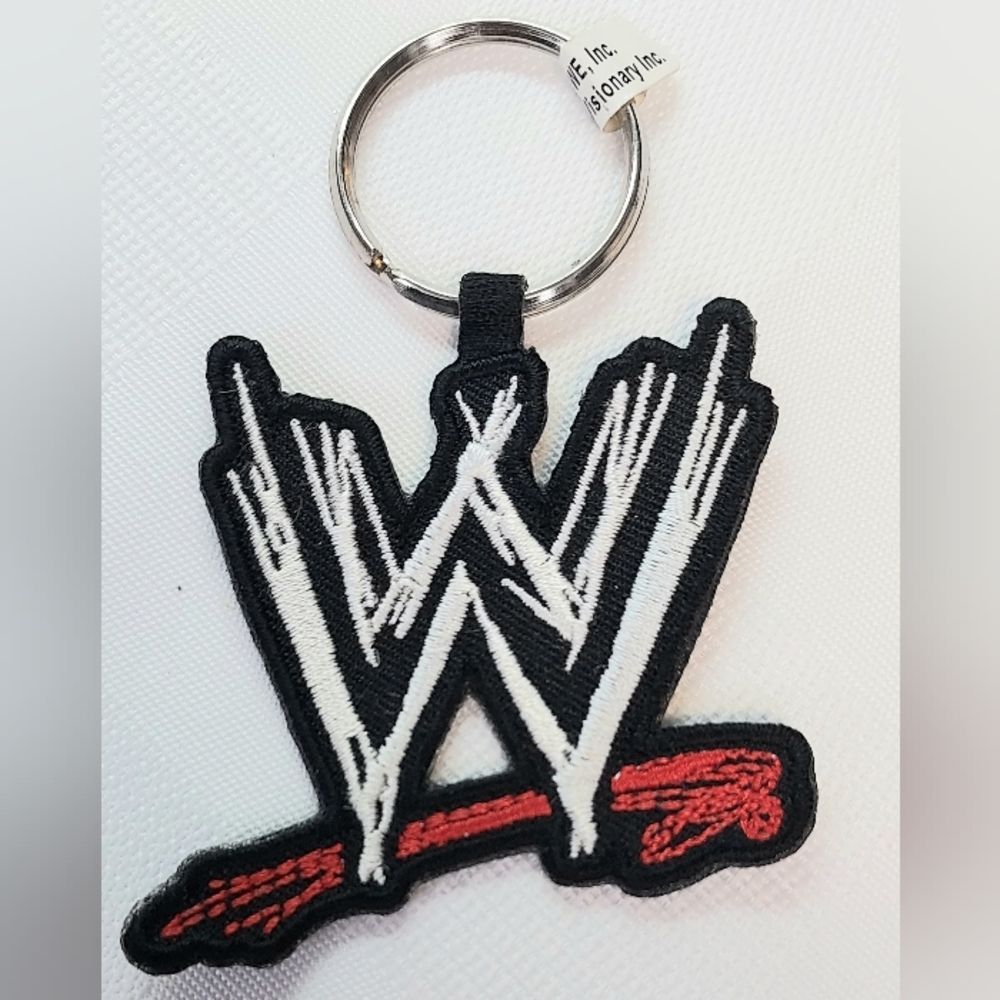 WWE Keychain Patch Logo NWT